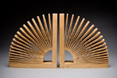 expanding wood bookend