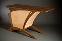 custom walnut and maple buffet