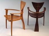 Finback dining chair by Seth Rolland custom furniture
