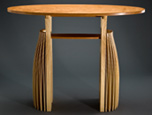 custom ash and cherry hall or entry table by Seth Rolland Custom Furniture