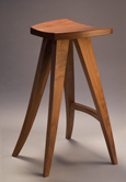 Zephyr walnut bar stool by Seth Rolland custom Furniture