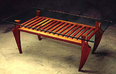 King Crab wood and glass Coffee Table
