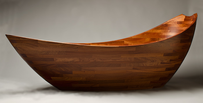 Salish Sea bath tub made by Seth Rolland custom furniture, Port 