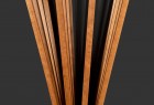 detail of Branch, a wall hung coat rack made from cherry or ash by Seth Rolland fine furniture