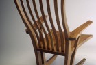 Walnut rocking chair by Seth Rolland custom furniture design