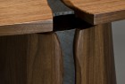 Rainforest buffet hall table made from walnut wood and slate in custom sizes by Seth Rolland furniture studio