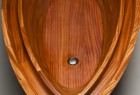 Custom wood bath tub Salish Sea hand crafted from sapele wood by furnituremaker Seth Rolland