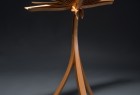 custom wood music stand hand crafted from cherry by Seth Rolland custom furniture